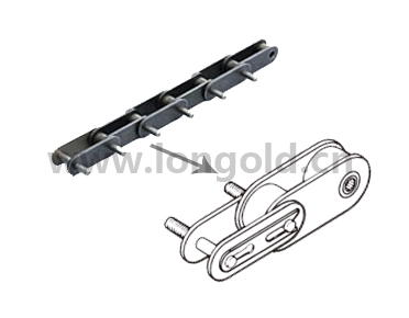 帶螺紋延長銷雙倍節距鏈條 帶螺紋延長銷雙倍節距鏈條